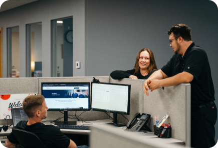 Clarity Technology Group team member assisting a customer